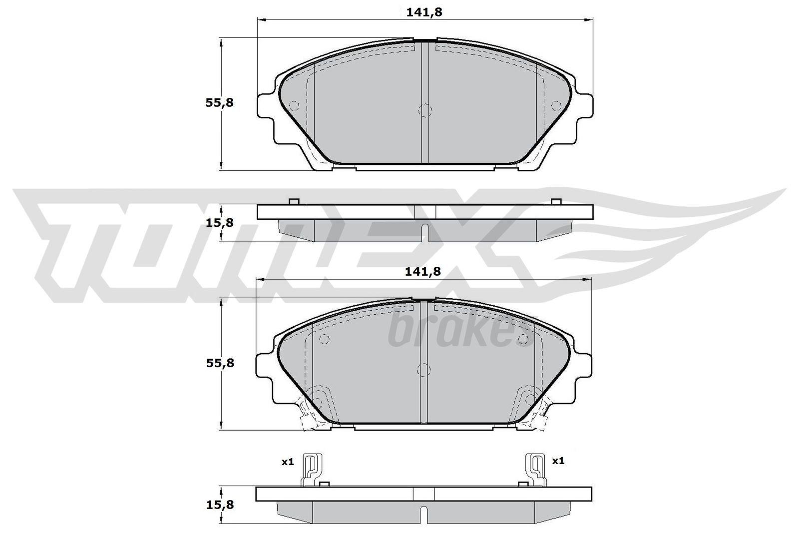 TOMEX Brakes TX 17-23 Sada...